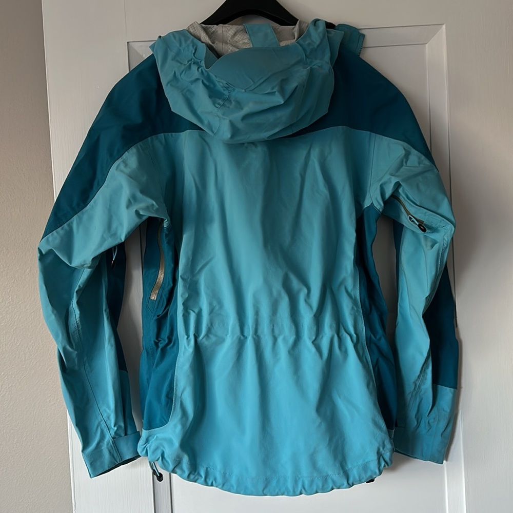 Marmot Like New Rain Jacket womens small S Blue Two-Tone Coat